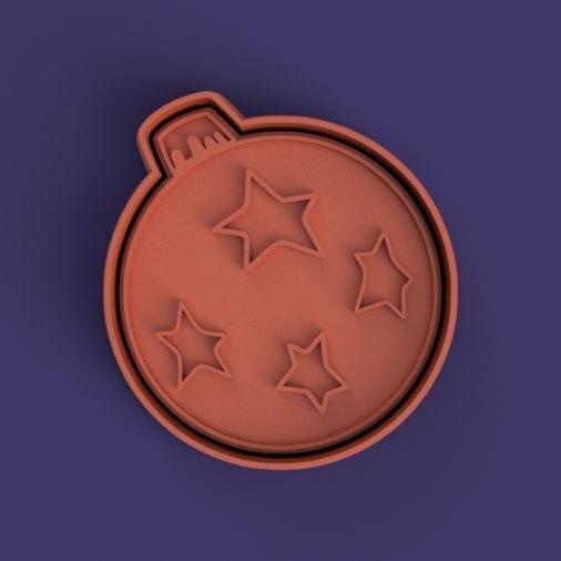 cortante + estampa ornamento de navidad / christmas ornament cutter + stamp