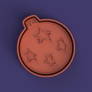 cortante + estampa ornamento de navidad / christmas ornament cutter + stamp