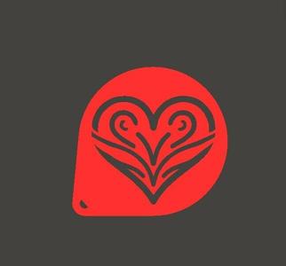 Valentine's Day Heart Stencil model 1