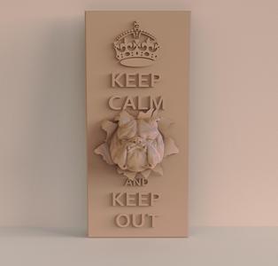 3D model STL Dog Panel