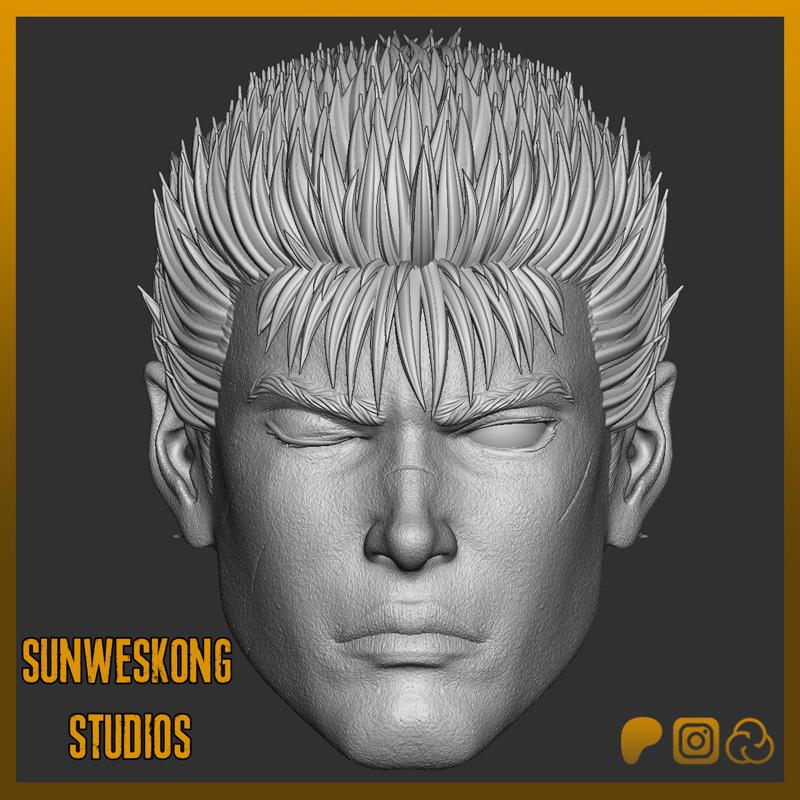 Guts Berserk Neutral Headsculpt