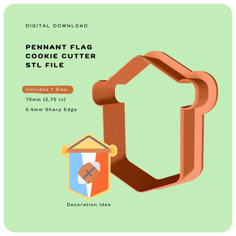 Cookie Cutter - Pennant Flag (Super Bowl Collection)