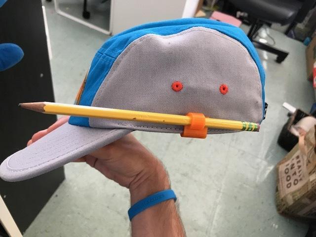 Hat Clip Pencil Holder