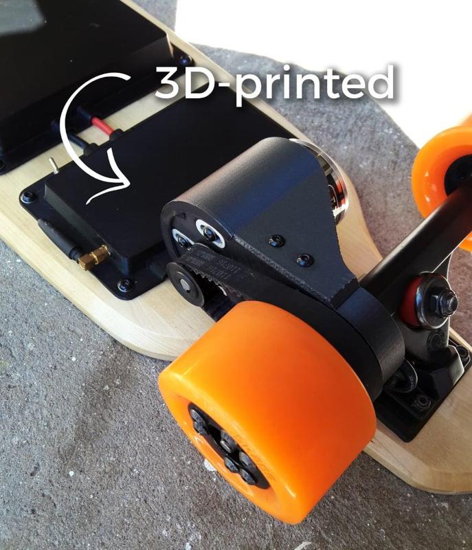 Electric skateboard motor mount - Caliber trucks
