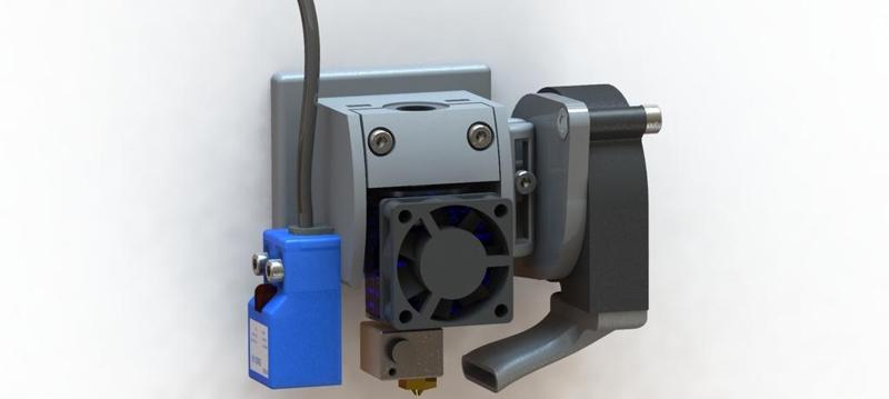 TronXY X3 / X3A E3D V5 J-Head Mount with 5015 blower duct