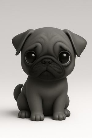 PUG DOG - STL FILE #02