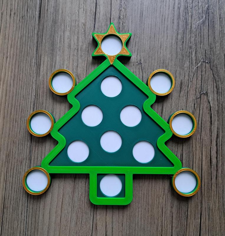 Christmas tree model for (magnetic) fiches, Kerstboom fiches