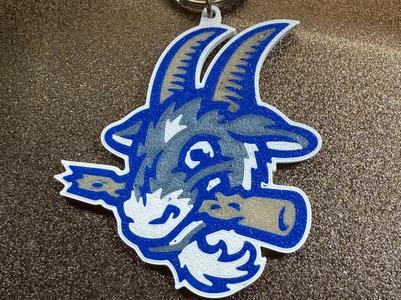 MiLB Hartford Yard Goats Baseball Keychain