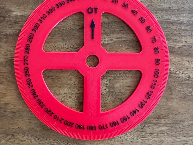 Degree disc for ignition setting