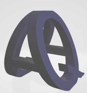 AQ art combination letters 90° rotation