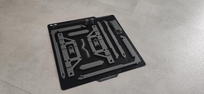 Container sled uncoiler hook lift Leimbach compatible RC trucks - no Lesu