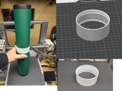 BEERZOOKA DOUBLE BEER KOOZIE WIZARD STAFF ADAPTER