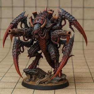 Zerathis the Brood Tyrant Sovereign Bio Organic Alien Boss Miniature War-Hammer 28mm Scale 75mm Tall