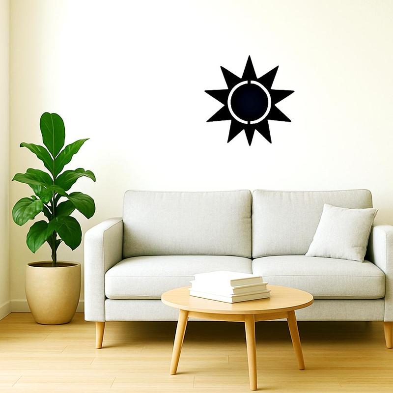 sun-shaped wall decoration