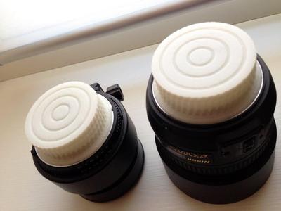 Rear lens cap for Nikon F-mount, fully printable.