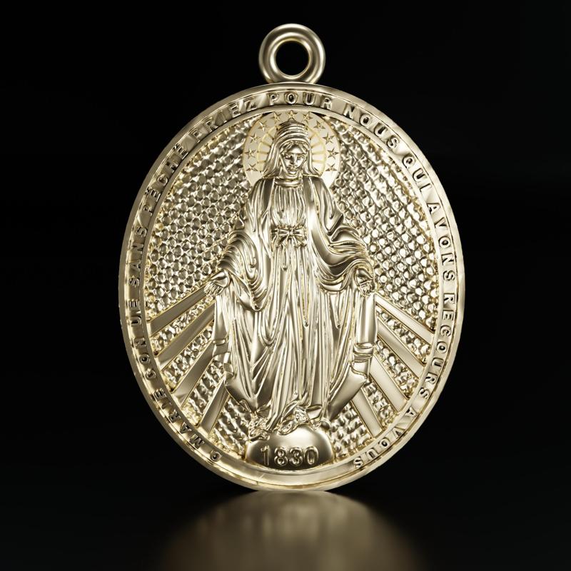 Miraculous Virgin Mary STL