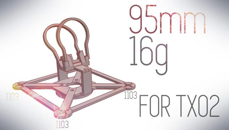 TX02 95mm Racing Frame (1103 motors) F.Version