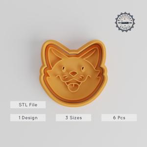Dog Shape Cutter & Stamp Set, Animal Cute Theme, Cookie & Fondant Decor, S/M/L Sizes, 6-Piece Collection PRODUCT_5552