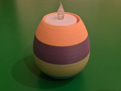 Egg-Shaped Tealight Holder