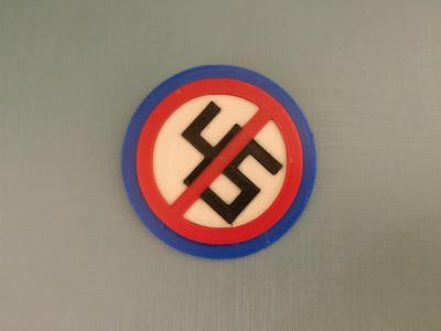 Anti-45 button - to protest Donald Trump