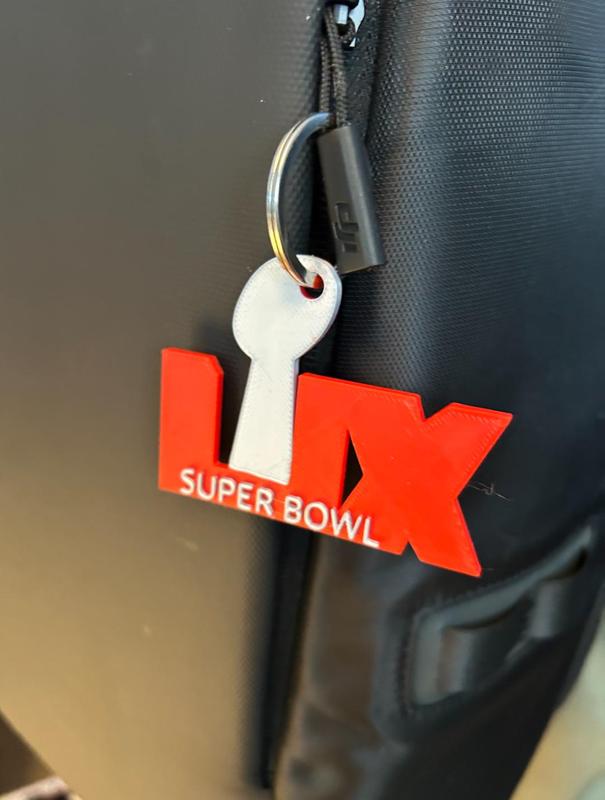 Super Bowl 59 keychain