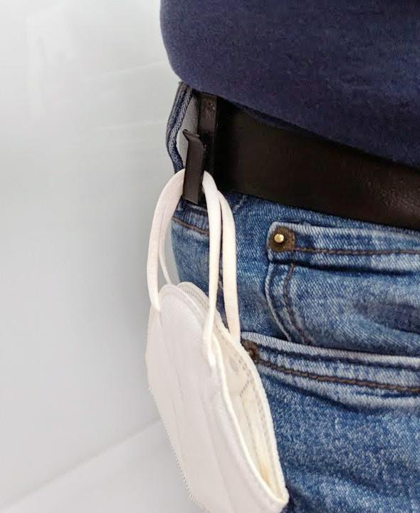 Covid Mask Temporary Holder