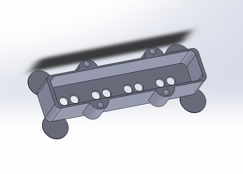 Jazz bass pickup cover (single coil)