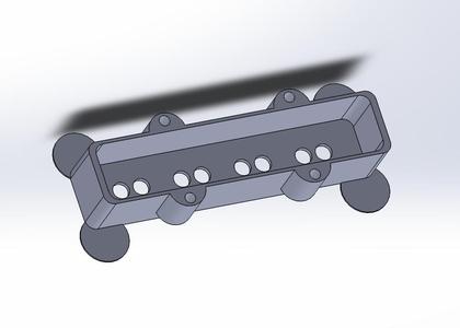 Jazz bass pickup cover (single coil)