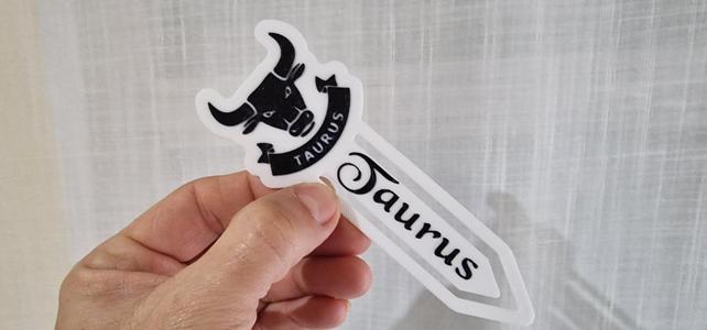 Zodiac TAURUS bookmark Marcador Zodiaco TAURO