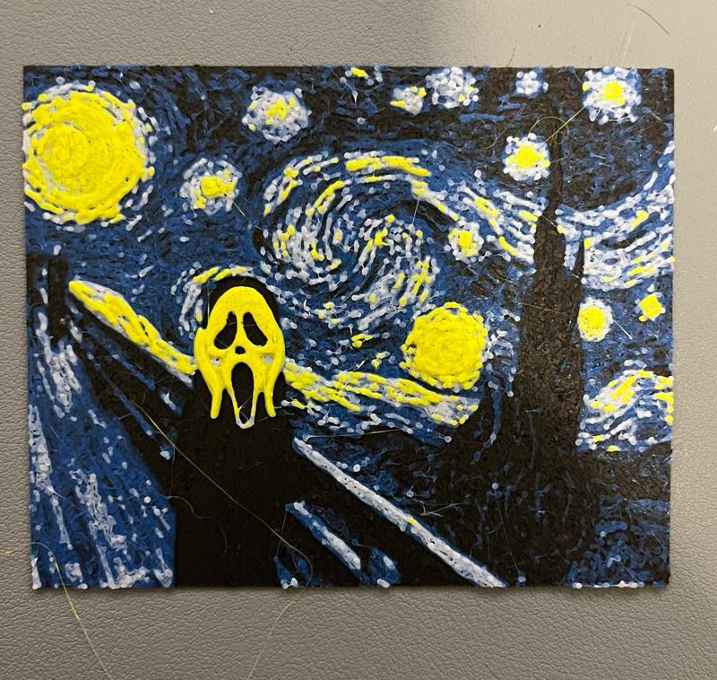 Ghostface - The starry night - Skrik / Van Gogh Munch - art HueForge