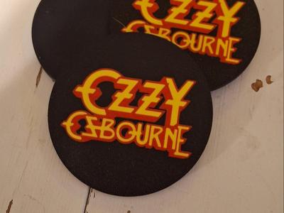 Ozzy Osbourne Coaster logo RIP