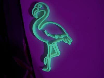 Glow in the dark Flamingo