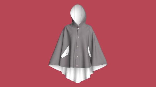 Girls Midi Hoody Dress | Marvelous / Clo3d / obj / fbx