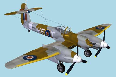 3D printable STL files of the Westland-Whirlwind Military Plane 3D Model