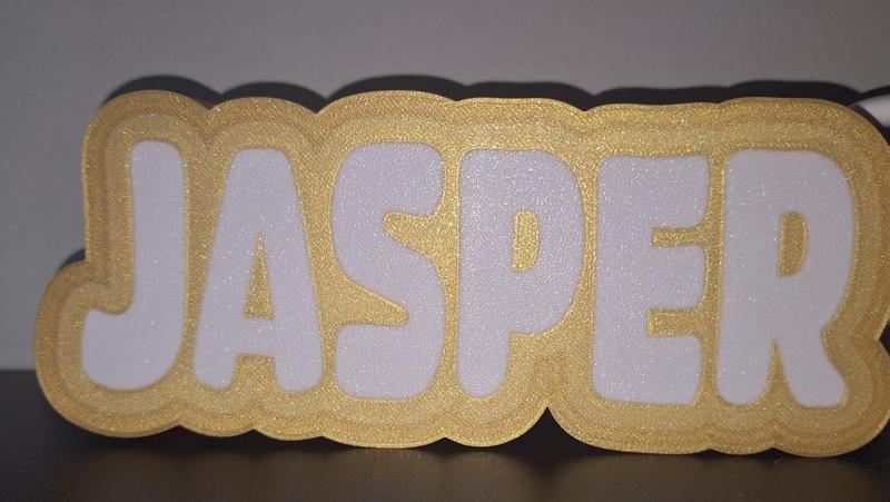 Name lamp Jasper. Namens lampe Jasper