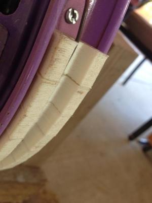 Bike rim V-belt adapter