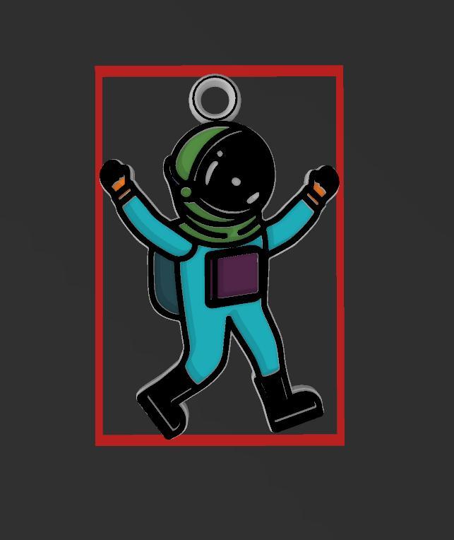 Astronaut 2 Pendant, Necklace