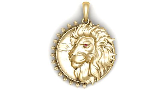 lion pendant  3D printable model