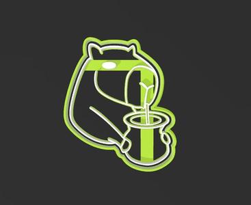 Capibara drinking mate, Cookie Cutter