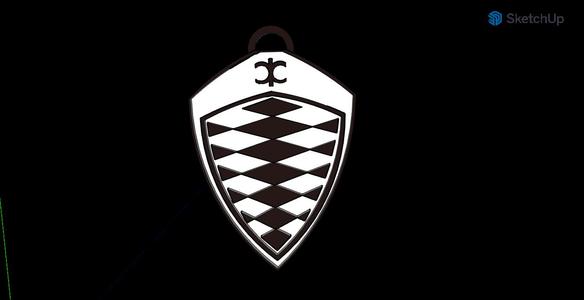 Koenigsegg Brand Key Ring