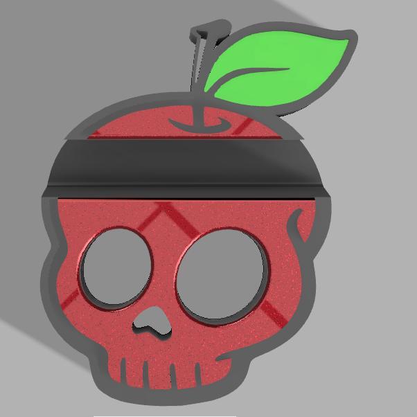 apple skull CELL PHONE BRACKET