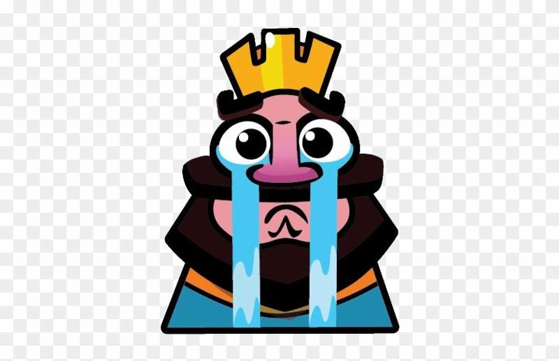 # KEYRING Emote Sad King - Clash Royale | Fanart STL