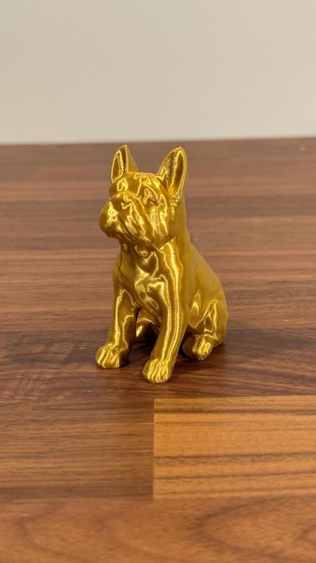 French Bulldog Statue 3D Print Model - Detailed Canine Figurine STL File for 3D Printing