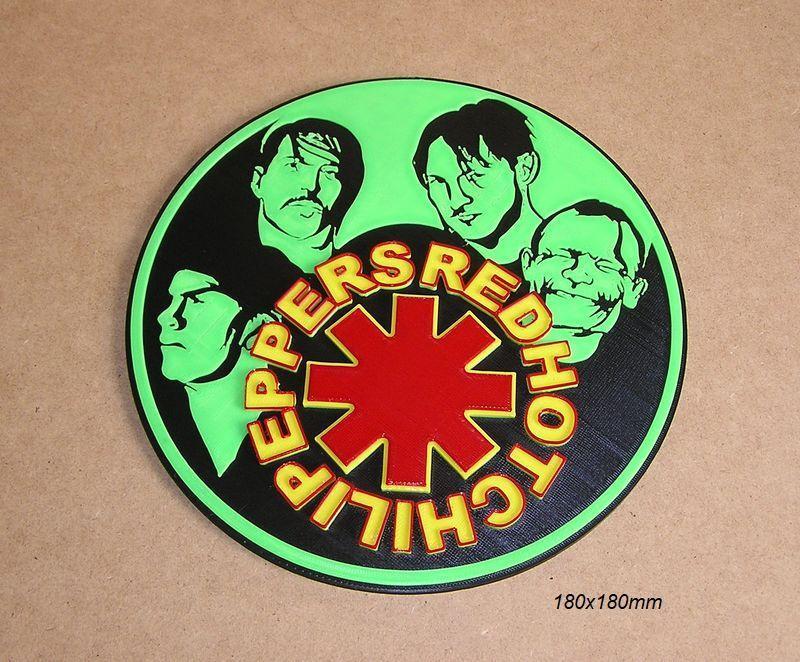 Red Hot Chilli Peppers, Rock music band, poster, sign, logo, concert, guitar