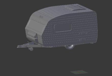 trailer hitch 1/64 camper  hot wheels