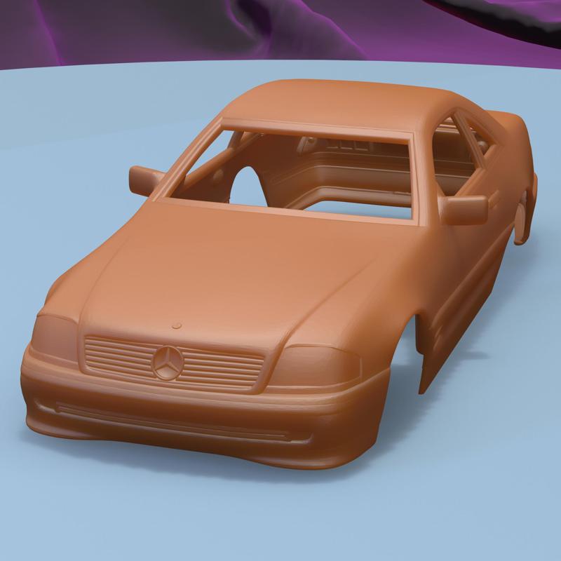 MERCEDES BENZ SL CLASS R129 2002 (1/24) printable car body