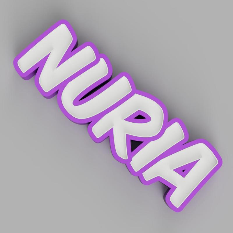 NAMELED NURIA - LED LAMP WITH NAME