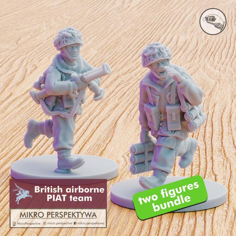 BRITISH AIRBORNE PIAT TEAM 28MM PRESUPPORTED