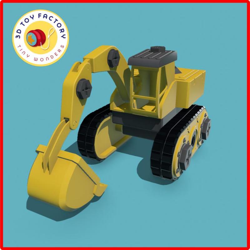Toy Excavator Prop