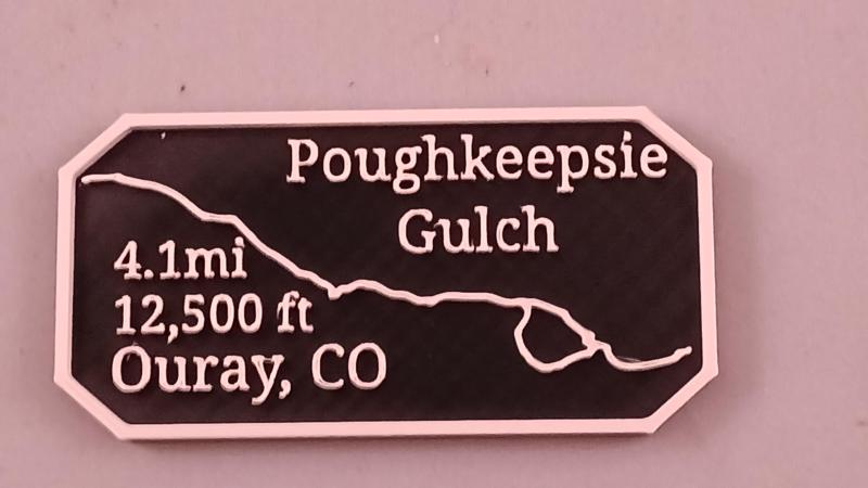 Maverick's Trail Badge Poughkeepsie Gulch Ouray Colorado